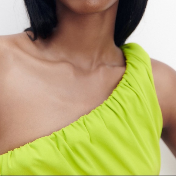 ZARA DRAPED ASYMMETRICAL BODYSUIT - Picture 5 of 8